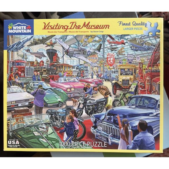 White Mountain Visiting The Museum 1000 piece jigsaw puzzle #1723 Complete - Picture 1 of 5